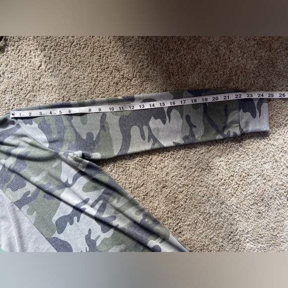 Cyrus | Camo Print Knit Duster Hooded Cardigan - Picture 11 of 14